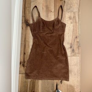 Hollister brown Corduroy dress